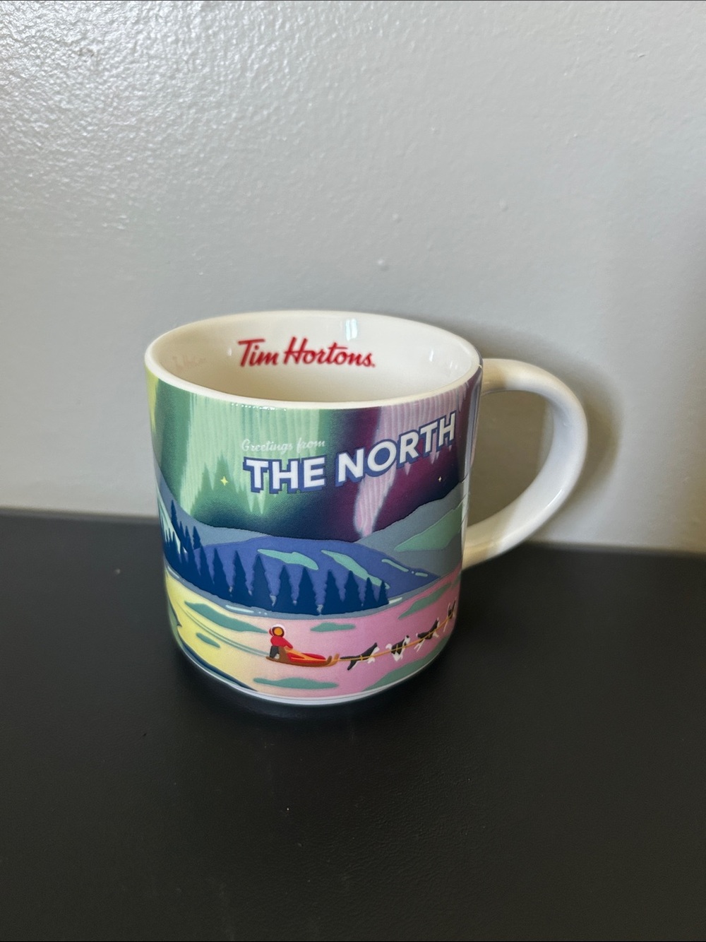 Tim Hortons 'The North' Ceramic Mug - Multicolor Aurora Design